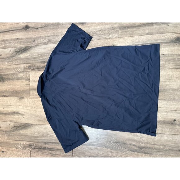 Nike Golf Dri-Fit Tour Performance Polo Shirt M Navy Blue Emergi-Lit Club Logo C - Picture 5 of 5